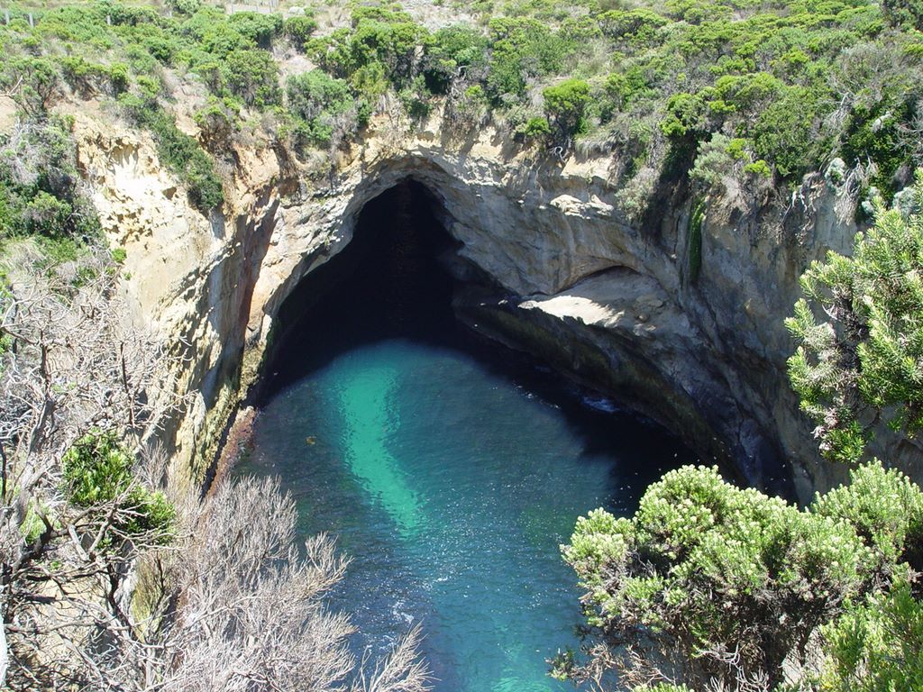 The Blowhole, along the Great Ocean Road, part of Victoria's shipwreck coast.