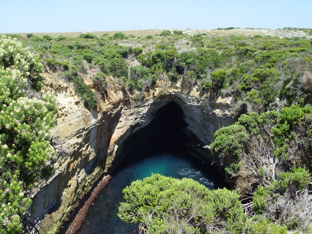 The Blowhole, along the Great Ocean Road, part of Victoria's shipwreck coast.