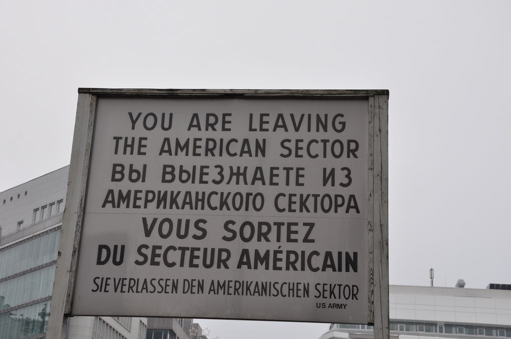 Checkpoint Charlie was the crossing point between the US zone of West Berlin and the Soviet zone of East Berlin.