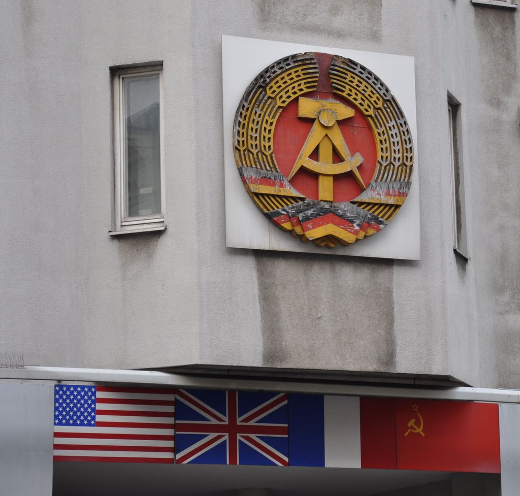 Checkpoint Charlie was the crossing point between the US zone of West Berlin and the Soviet zone of East Berlin.