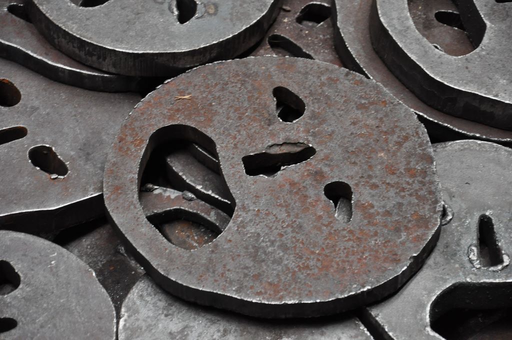 Jewish Museum Berlin. Jüdisches Museum Berlin. Shalekhet - Fallen Leaves by Menashe Kadishman.