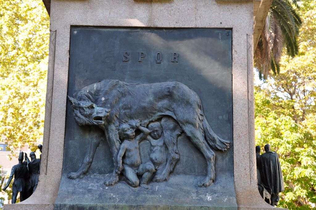 Statue of Carlo Alberto, Rome, Italy.