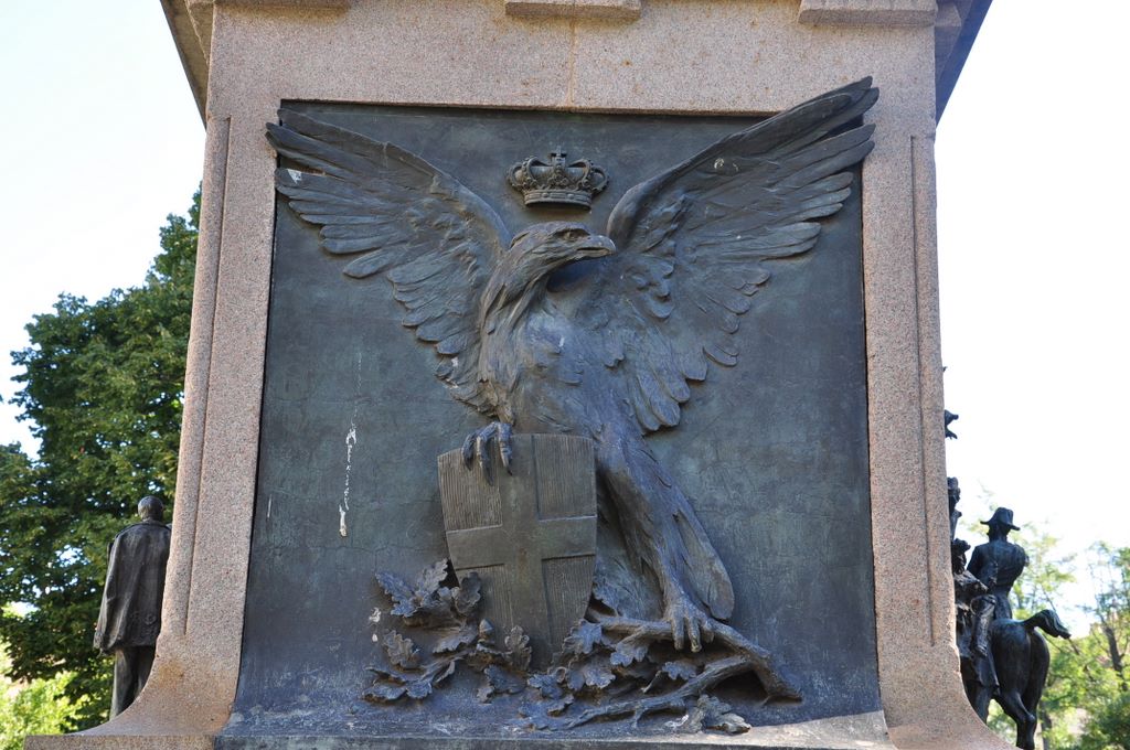 Statue of Carlo Alberto, Rome, Italy.