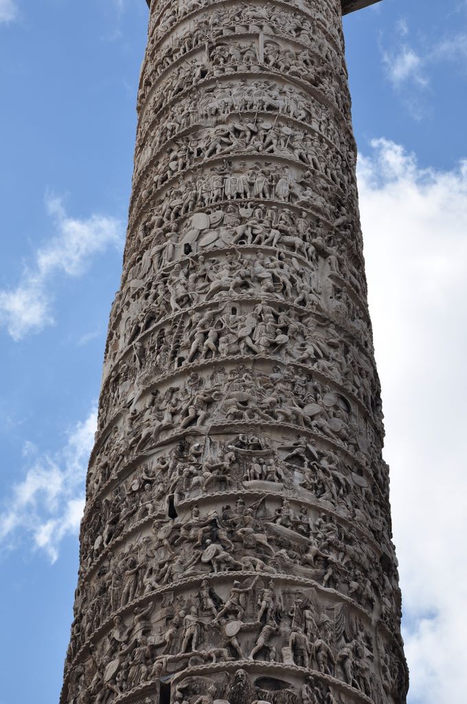 Column of Marcus Aurelius, Rome, Italy.