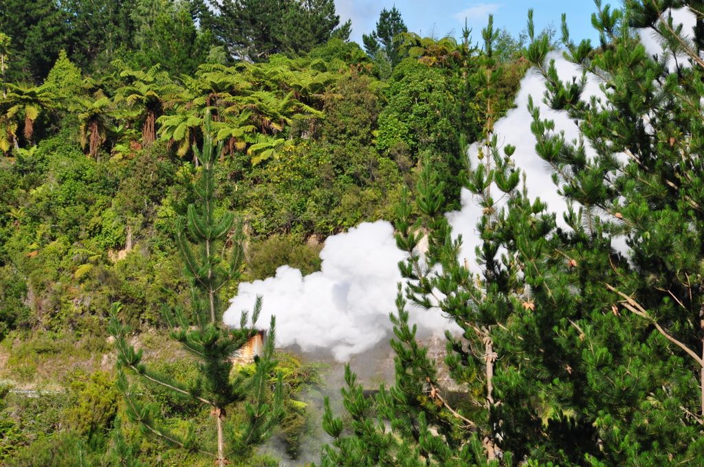 Geothermal power, New Zealand.