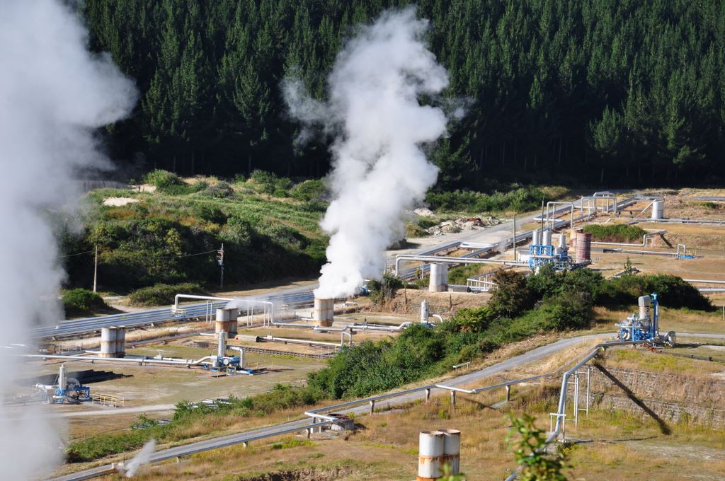 Geothermal power, New Zealand.
