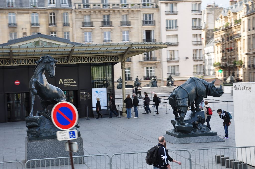 Statues outside Musee d'Orsay, Paris, France.
