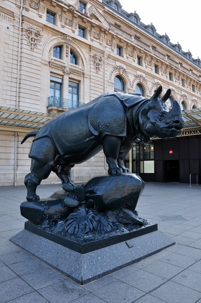 Statues outside Musee d'Orsay, Paris, France.