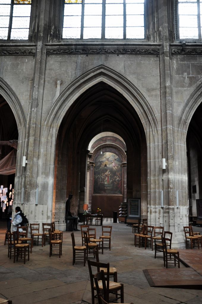The Church of Eglise Saint-Merri located on the Rue Saint Martin.