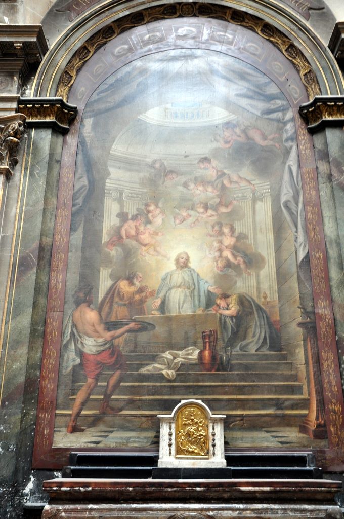 The Church of Eglise Saint-Merri located on the Rue Saint Martin.