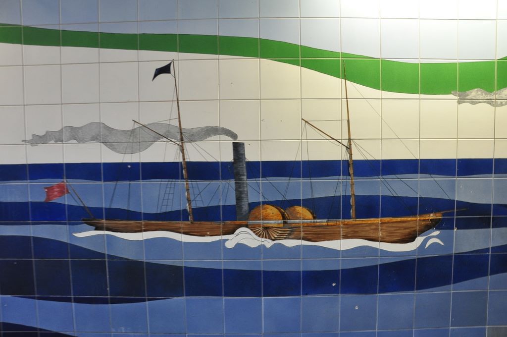 Maritime Heritage Mural, Townwall Street, Dover. (1993)