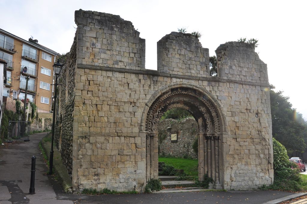 The history of Dover, ruins near the city centre.