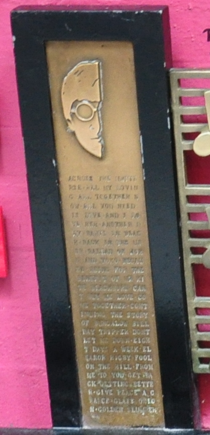 Street art commemorating the Beatles in Mathew Street,&nbsp;Liverpool, England, near the site of the old Cavern Club.