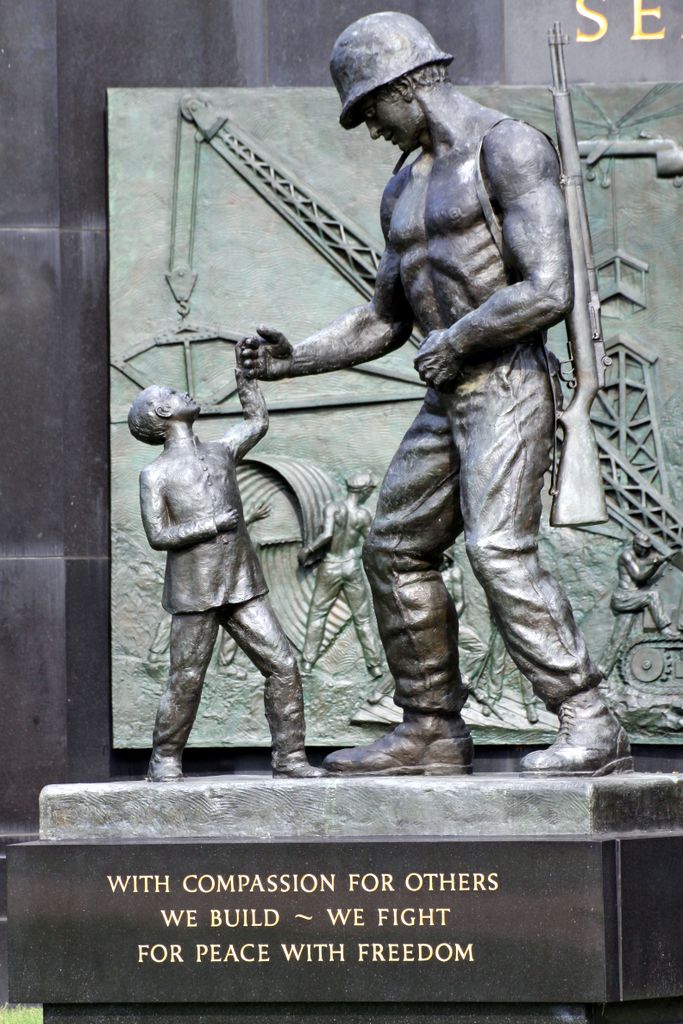 The National Seabee Memorial, Arlington, Virginia. 