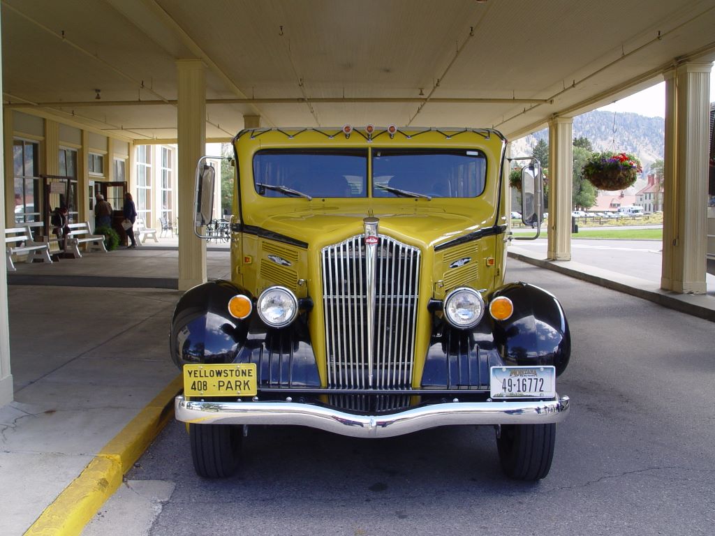 Yellowstone National Park 1935 bus, built by the White Motor Company